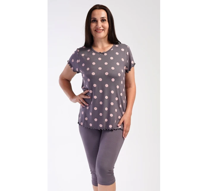 Dámské pyžamo kapri Puntík Dámské pyžamo kapri Puntík