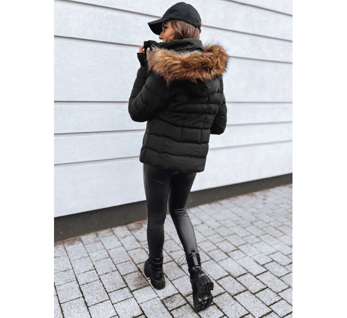 Dámská prošívaná zimní bunda VERSES černá FashionStreet TY4040 Dámská prošívaná zimní bunda VERSES černá FashionStreet TY4040