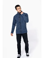 K Pánská melanžová pletená fleecová bunda 20. navy melange model 22423051 - Kariban K Pánská melanžová pletená fleecová bunda 20. navy melange model 22423051 - Kariban