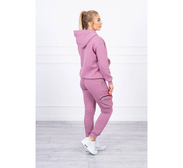 Izolační sada s ozdobnou kapsou tmavě růžová