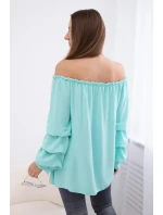 Španělská halenka s ozdobnými rukávy mincovna Španělská halenka s ozdobnými rukávy mincovna