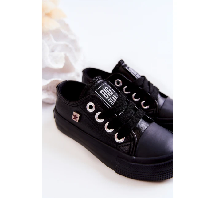 Dětské Kožené Tenisky BIG STAR model 21579713 Černá - Big Star Shoes