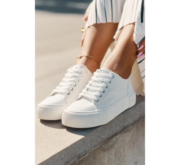 Textilní Dámské Tenisky Big Star model 21692182 Bílé - Big Star Shoes Textilní Dámské Tenisky Big Star model 21692182 Bílé - Big Star Shoes