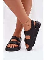 Dámské pěnové sandály na platformě Big Star TT274A031 Černé Dámské pěnové sandály na platformě Big Star TT274A031 Černé