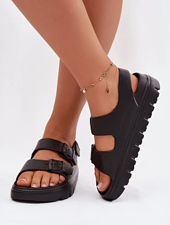 Dámské pěnové sandály na platformě Big Star TT274A031 Černé