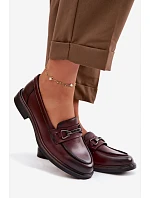 Kožené dámské mokasyny Vinceza 39983 bordó Kožené dámské mokasyny Vinceza 39983 bordó