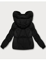 Černá oversize dámská bunda pro přechodné období model 21422893 - S'WEST