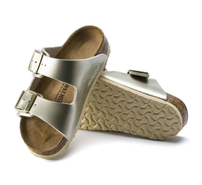 Dívčí žabky Arizona Kids Metallic Gold model 20701427 - Birkenstock Dívčí žabky Arizona Kids Metallic Gold model 20701427 - Birkenstock