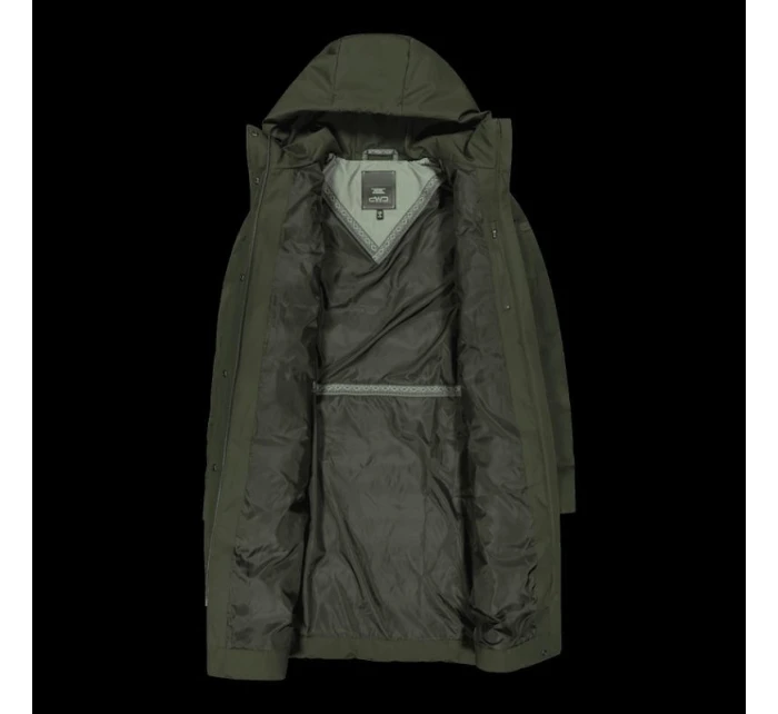 CMP dámská zimní bunda s kapucí, zateplená, nepromokavá, zelená (34K0096/F905)