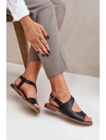 Kožené Sandály Na S Lewski Černé model 21682382 - Boto Kožené Sandály Na S Lewski Černé model 21682382 - Boto