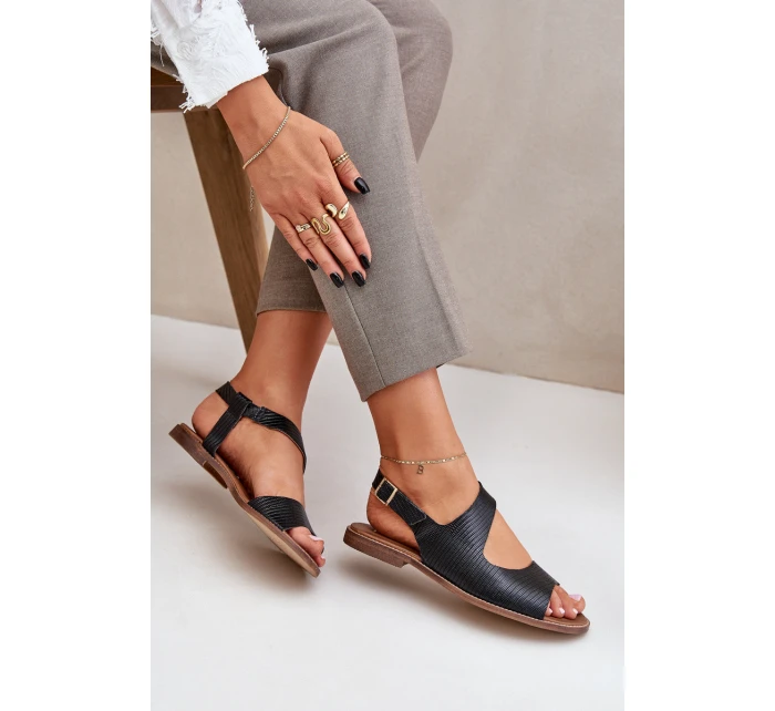 Kožené Sandály Na S Lewski Černé model 21682382 - Boto Kožené Sandály Na S Lewski Černé model 21682382 - Boto