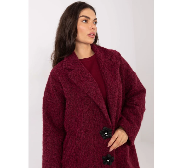 Kabát IT EN 96965.19 bordó Kabát IT EN 96965.19 bordó