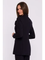 model 20502936 Květinové sako černé - STYLOVE model 20502936 Květinové sako černé - STYLOVE