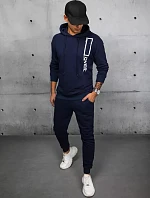 Pánské tmavě modré tepláky FashionStreet AX0682