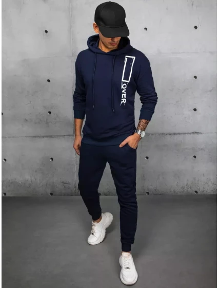 Pánské tmavě modré tepláky Dstreet AX0682 Pánské tmavě modré tepláky Dstreet AX0682