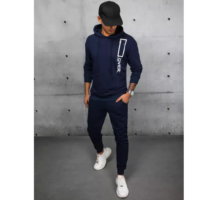 Pánské tmavě modré tepláky Dstreet AX0682 Pánské tmavě modré tepláky Dstreet AX0682