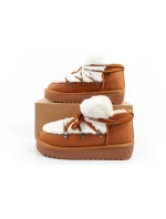 dámské sněhové boty zimní módní model 21395332 zateplené hnědé pro kotníkové dámské - D.Franklin