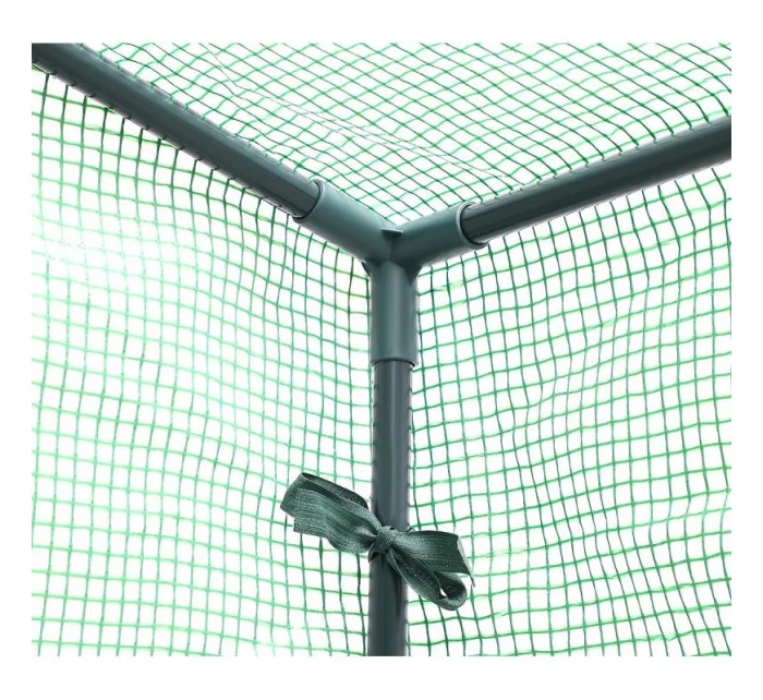 SKLENĚNÁ SKŘÍŇ PRO ZAHRADNÍ TOMATOPY 200x77x168-150CM PE ZELENÁ