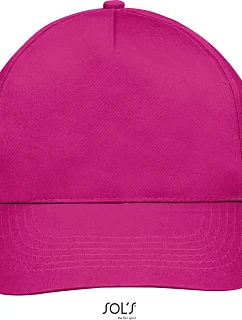 SOL'S Sunny 5 panelová baseballová kšiltovka model 22525348 fuchsia