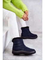 Dámské tmavě modré teplé sněhule model 21597977 - EVENTO Dámské tmavě modré teplé sněhule model 21597977 - EVENTO