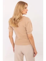 Svetr s krátkým rukávem model 216779 Factory Price Svetr s krátkým rukávem model 216779 Factory Price