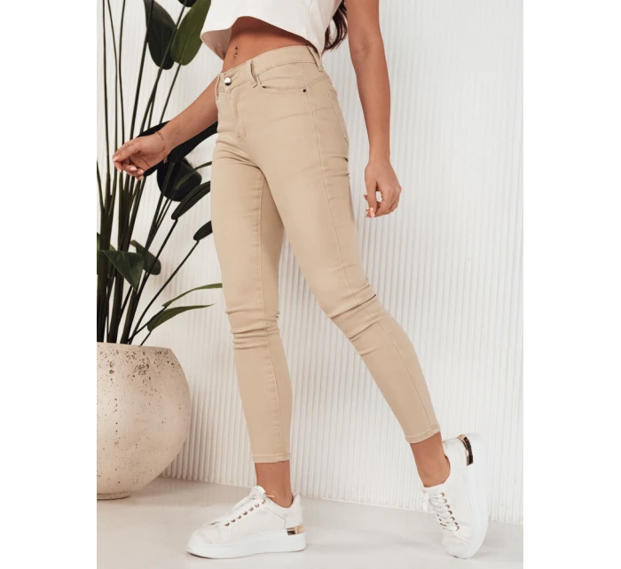 Dámské džínové kalhoty LODGE light beige FashionStreet UY1934