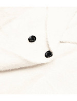 Krátký přehoz přes oblečení typu alpaka ve smetanové barvě (CJ65)