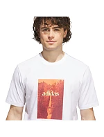 Pánské tričko  bílé, model 22318070 - ADIDAS