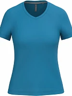 Kariban K 381 Dámské tričko s výstřihem do V 20.K381 tropical blue