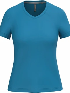 K Dámské tričko s výstřihem do V 20.K tropical blue model 22508318 - Kariban