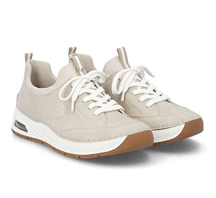 Dámské pohodlné béžové boty Rieker 44562-62