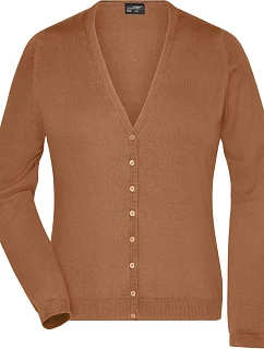 JN 660 Dámský pletený cardigan s výstřihem do V model 22487997 camel - Daiber