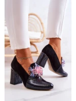 Semišové Lodičky Kůže černé model 21579520 - Boto