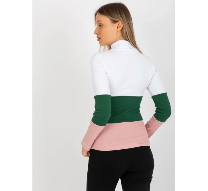 Dámská halenka RV BZ 8465 model 18310027 bílá a růžová - FPrice