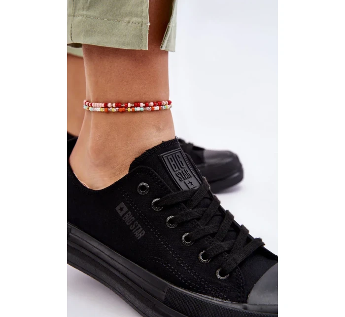 Nízké šněrovací tenisky Big Star LL274967 Černé Nízké šněrovací tenisky Big Star LL274967 Černé