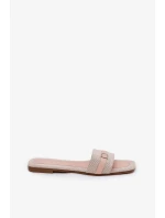 Dámské ploché pantofle s páskem a přezkou – béžové Zilina Dámské ploché pantofle s páskem a přezkou – béžové Zilina