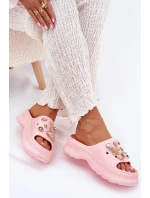 Pěnové Dámské Pantofle Se Zlatými Prstýnky Růžové Hortiana Pěnové Dámské Pantofle Se Zlatými Prstýnky Růžové Hortiana