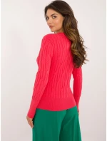 Sweter AT SW  koralowy model 20493469 - FPrice