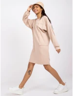 Dámské šaty Dress-EM-SK-717.33X-béžová