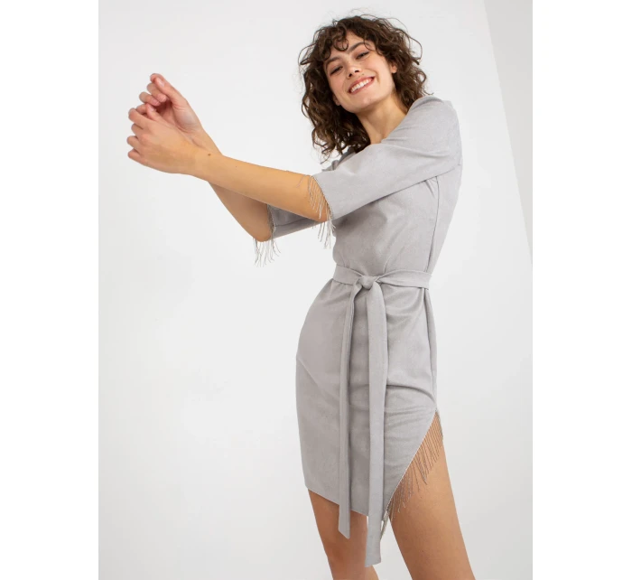 LK SK 509144 šaty.98 šedá