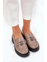 Dámské kožené mokasíny „Miś“ Vinceza – béžové Dámské kožené mokasíny „Miś“ Vinceza – béžové