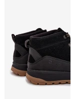Pánské semišové trekingové boty Big Star – černé Pánské semišové trekingové boty Big Star – černé