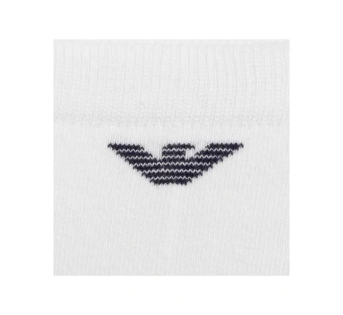 Emporio Armani Calza ponožky na nohy bavlněné bílé pohodlné 3-Pack Emporio Armani Calza ponožky na nohy bavlněné bílé pohodlné 3-Pack