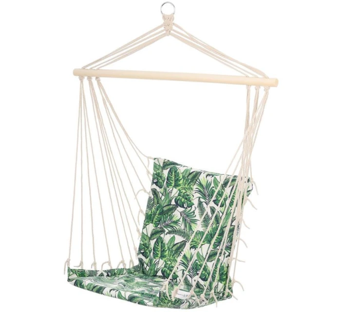 BRAZILSKÁ ZÁVĚSNÁ SEDAČKA HAMAK 100x50CM NATURE S VNITŘNÍM POLŠTÁŘEM JUNGLE LIGHT BRAZILSKÁ ZÁVĚSNÁ SEDAČKA HAMAK 100x50CM NATURE S VNITŘNÍM POLŠTÁŘEM JUNGLE LIGHT