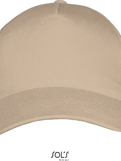 SOL'S Long Beach 5 panelová sandwich kšiltovka model 22521358 beige