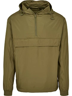 Build your Brand BY 096 Větrovka s 1/4 zipem 56.0096 olive