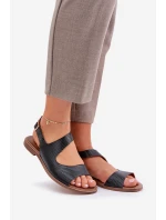 Kožené Sandály Na S Lewski Černé model 21682382 - Boto Kožené Sandály Na S Lewski Černé model 21682382 - Boto