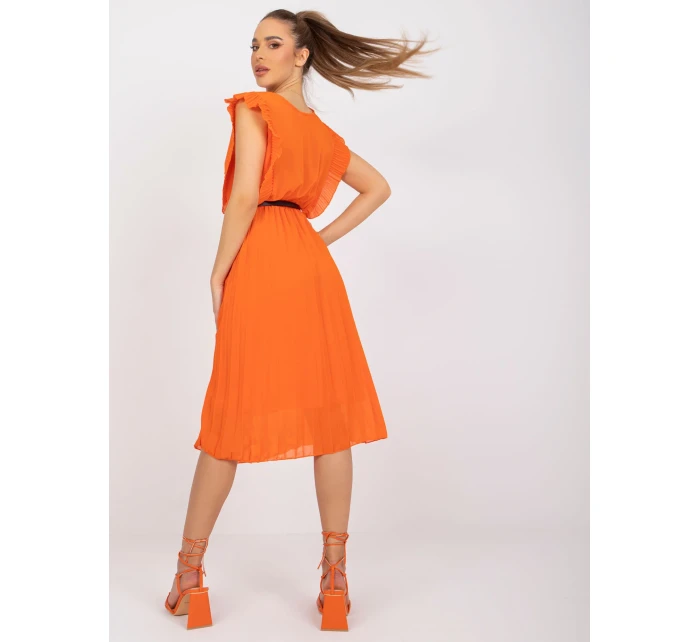 Sukienka DHJ SK  pomarańczowy model 21110855 - FPrice
