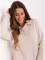 Bluzka LK BZ model 21421304 jasny beżowy - FPrice Bluzka LK BZ model 21421304 jasny beżowy - FPrice