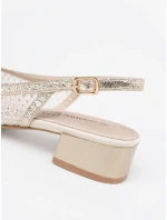 Klasické dámské sandály zlaté Obcas Klasické dámské sandály zlaté Obcas